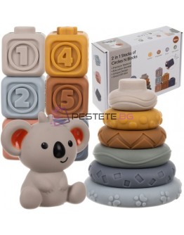 Меки сензорни блокове за бебета